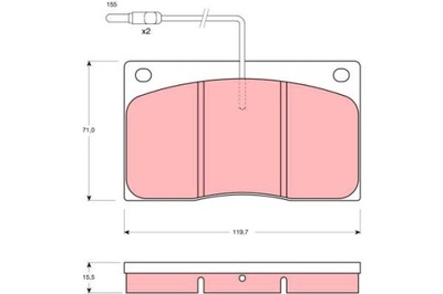 PADS BRAKE - SET GDB443  