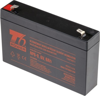 Bateria T6 Power NP6-8, 6V, 8Ah