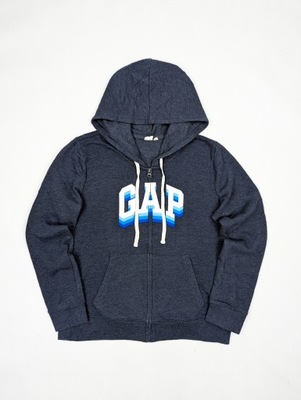 Gap szara bluza z kapturem M logo