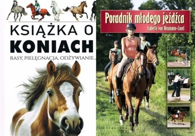 Książka o koniach + Poradnik młodego jeźdźca