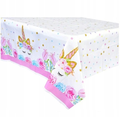 OBRUS FOLIOWY JEDNOROŻEC URODZINY ROCZEK Róż