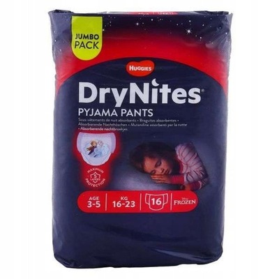 Pieluchomajtki Huggies DryNites 3-5 lat 16-23kg 16szt