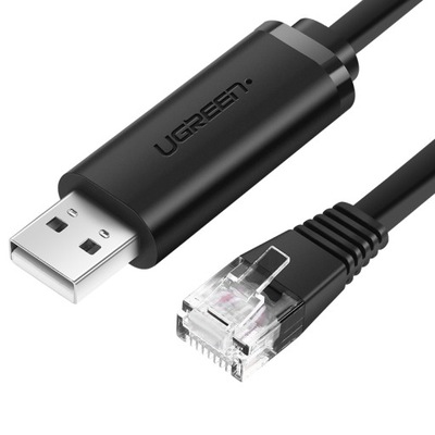 Kabel Konsolowy UGREEN CM204, USB - RJ45 Do Urządzeń Sieciowych, 1.5m
