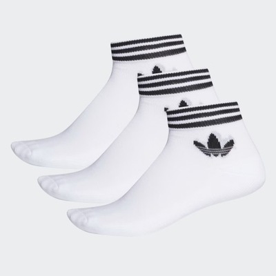 Skarpety Adidas Trefoil Ankle Socks 3 Pairs białe