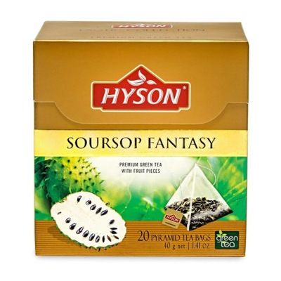 Zielona herbata Soursop fantasy piramidki Hyson