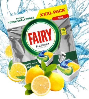 XXL PACK Kapszulák FAIRY PLATINUM All in One LEMON 96 db TISZTÍTÓ TELJESÍTMÉNY!
