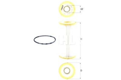 MAHLE ФИЛЬТР МАСЛА AUDI VW
