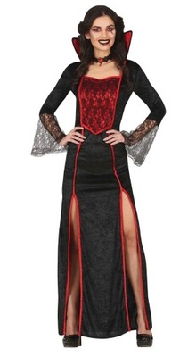 Strój dla dorosłych Wampirzyca Dracula sukienka L