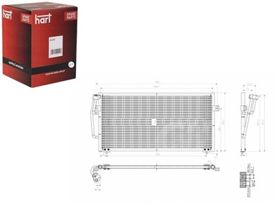 CONDENSADOR CONDENSADOR DE ACONDICIONADOR VOLVO S40 2.0T 95- HART  