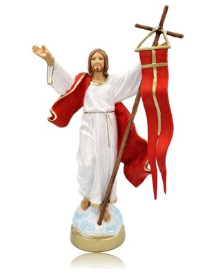 Chrystus Zmartwychwstały Figurka Pan Jezus Ozdoba Wielkanoc 22 cm