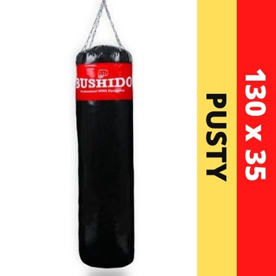 MOCNY Worek Treningowy Bokserski 130 BUSHIDO PUSTY