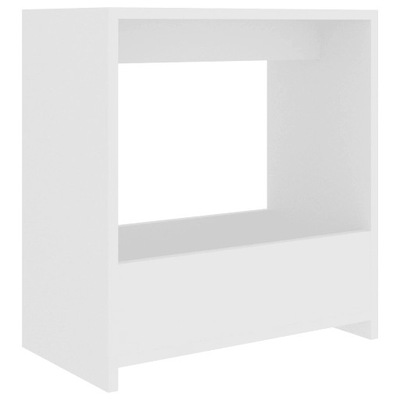 Stolik boczny, biały, 50x26x50 cm, materiał drewnopochodny