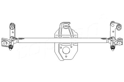 TOPRAN МЕХАНІЗМ СКЛООЧИСНИКА (БЕЗ ДВИГУНА) OPEL CO