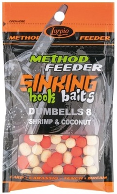LORPIO HOOK BAITS DUMBELLS 8 SHRIMP COCONUT TONĄCE
