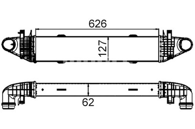 MAHLE ИНТЕРКУЛЕР MERCEDES C C204 C T-MODEL S204 C W204 E A207 E C207