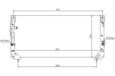 Конденсатор кондиционера toyota land cruiser 80 4.2d фото №1