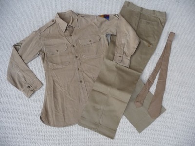 MUNDUR KOSZULA SPODNIE KRAWAT KHAKI SERVICE UNIFORM US ARMY NAM ERA