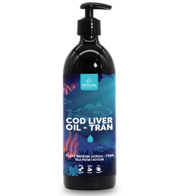 POKUSA Cod Liver Oil Tran z wątroby dorsza 500ml