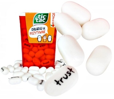 Cukierki Tic tac orange pomarańczowe 24 x 18g