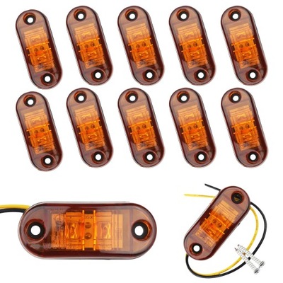 10X LAMP SIDELIGHT SIDE LED SIDE LED SIDE LED POMARANCZOWA SIDE-MARKER LAMPS  