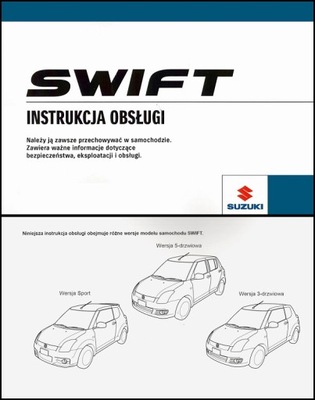 SUZUKI SWIFT POLSKA INSTRUKCJA OBSŁUGI 2005-2010-