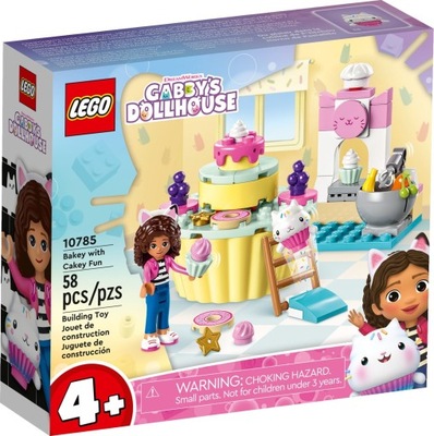 LEGO Koci domek Gabi 10785 Pieczenie tortu z Łakotkiem