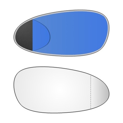 Асферичне дзеркало porsche cayman 987 2004-2012 фото №1