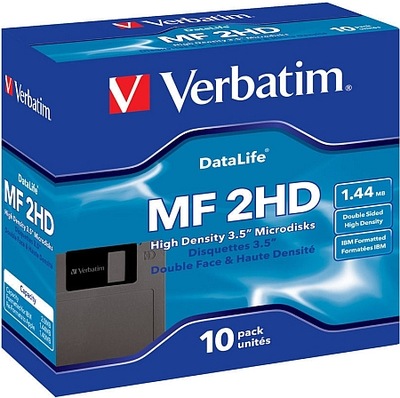 Dyskietki Verbatim 3,5 " 1,44 MB pudełko 10szt