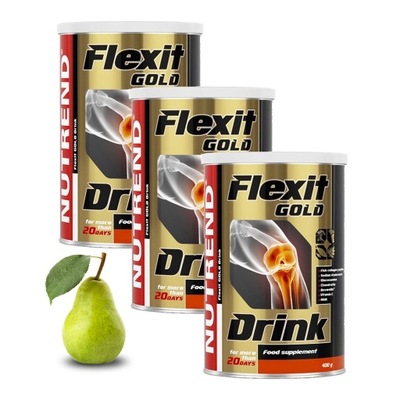 FLEXIT DRINK GOLD 3x 400g MOCNE STAWY KOLAGEN MSM