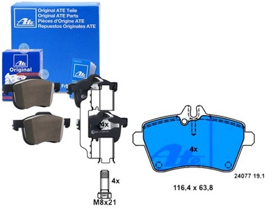 ATE ZAPATAS DE FRENADO DB PARTE DELANTERA W169/W245 1,5-2,0 04-12  