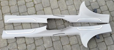 Citroen c5 iii x7 lift накладки порогові внутрішнє сірі exclusive комплект фото №1