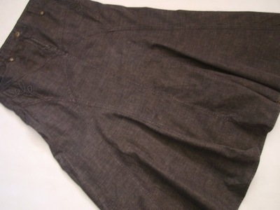 CZARNO-SZARA jeansowa spódnica BHS r.40/42