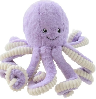 OŚMIORNICA PLUSZOWA SŁODKA MASKOTKA ZABAWKA PRZYTULANKA OCTOPUS
