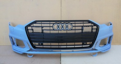 Бампер audi a6 c8 перед s-line black bez решетка фото №1