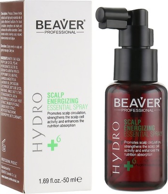 BEAVER HYDRO SCALP ENERGIZING SPRAY p/WYPADANIU 50