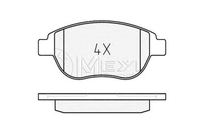 MEYLE ZAPATAS DE FRENADO PEUGEOT P. 307 00- 1,6-2,0HDI  