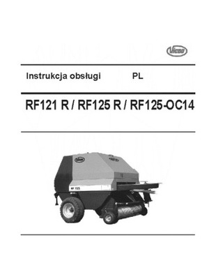 VICON RF 121R/125R/125-OC14- MANUAL MANTENIMIENTO PL  