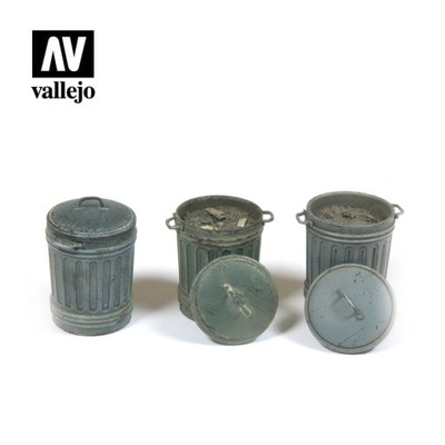 Vallejo SC212 Diorama Acc. Garbage Bins #1 1:35