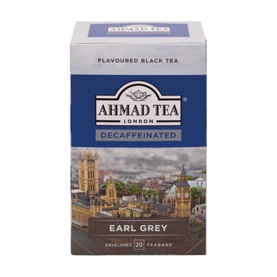 Herbata Ahmad Decaffeinated Earl Grey Tea 20 koper