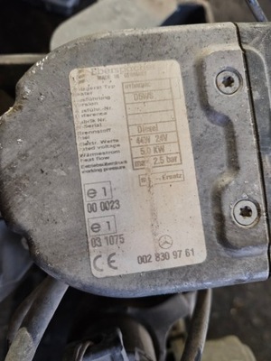 Webasto mercedes actros mp4 обігрівач стояночний оригінальний номер 0028309761 фото №1