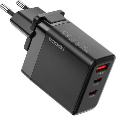 Oryginalna Ładowarka TOOCKI GaN USB / USB-C PD 65W