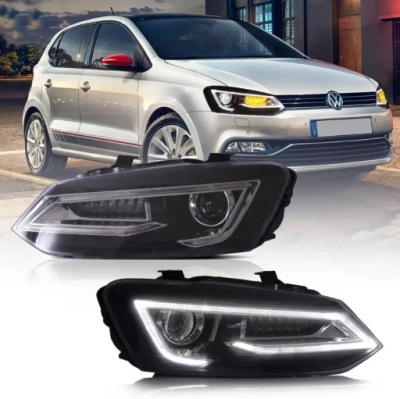 Фары лампы kpl day line light led тюнинг vw polo v 5 6r 6r0 2009-2017 фото №1