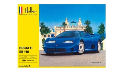 Samochód Bugatti EB110 model do sklejania Heller