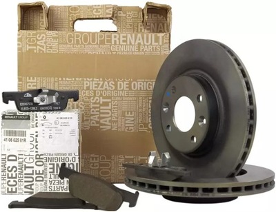 2× DISCS BRAKE FRONT DACIA RENAULT 402063149R + WITH RENAULT PADS BRAKE FRONT DACIA LOGAN II - milautoparts-fr.ukrlive.com