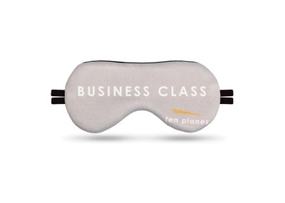 Opaska na oczy do spania szara Business class