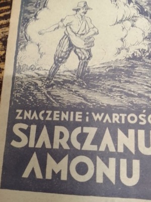 ZNACZENIE I WARTOŚĆ SIARCZANU AMONU 1929