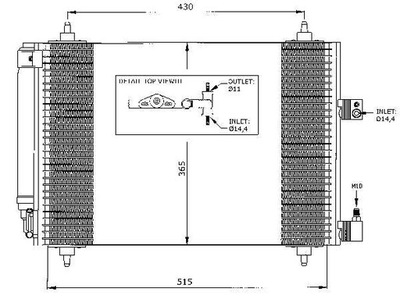 NRF 35649 КОНДЕНСАТОР, КОНДИЦИОНЕР