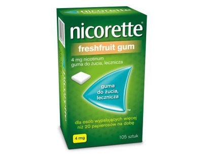 Guma do żucia Mcneil Nicorette Fresh Gum 4 mg 105 sztuk