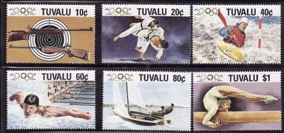 Tuvalu 1988 Znaczki 522-7 ** sport igrzyska olimpijskie Olimpiada żeglarstw