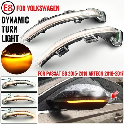 KRYSZTALOWA BIEL DIODO LUMINOSO LED LUZ DIRECCIONAL VW PASSAT B8 AR  